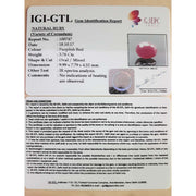 4.18 Ratti Natural New Burma ruby with Govt. Lab Certificate-(4551)